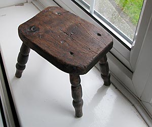 Stool made by mill owner c.1929 