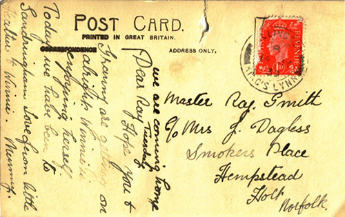 Postcard 14May1939