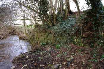 Remains of the brick channel February 2003