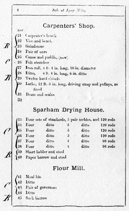 Sale 9th November 1868