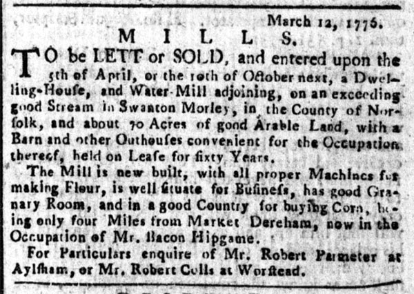 Norfolk Chronicle - 16th March 1776